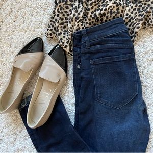 AGL two tone leather loafers sz.7.5